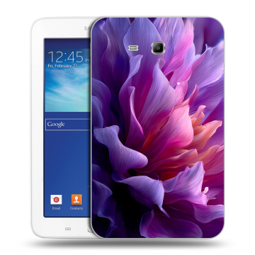 Силиконовый чехол на Samsung Galaxy Tab 3 Lite с принтом женский цветы Силиконовый чехол на Samsung Galaxy Tab 3 Lite с принтом женский цветы