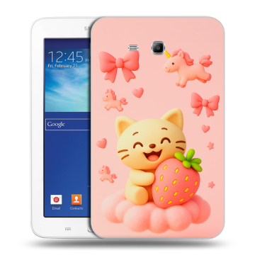 Силиконовый чехол на Samsung Galaxy Tab 3 Lite с принтом для девочек Силиконовый чехол на Samsung Galaxy Tab 3 Lite с принтом для девочек