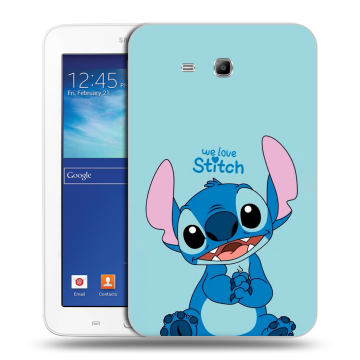 Силиконовый чехол на Samsung Galaxy Tab 3 Lite с принтом Лило и Стич