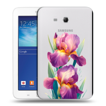 Силиконовый чехол на Samsung Galaxy Tab 3 Lite с принтом Цветы орхидеи Силиконовый чехол на Samsung Galaxy Tab 3 Lite с принтом Цветы орхидеи