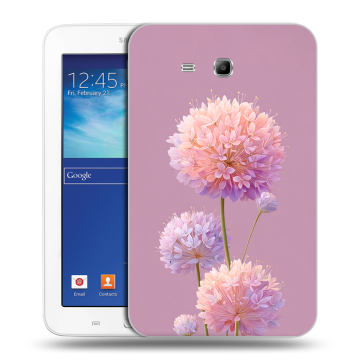 Силиконовый чехол на Samsung Galaxy Tab 3 Lite с принтом Цветы