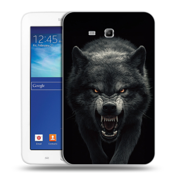 Силиконовый чехол на Samsung Galaxy Tab 3 Lite с принтом Волк Силиконовый чехол на Samsung Galaxy Tab 3 Lite с принтом Волк