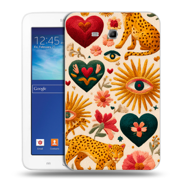 Силиконовый чехол на Samsung Galaxy Tab 3 Lite с принтом Модный принт Силиконовый чехол на Samsung Galaxy Tab 3 Lite с принтом Модный принт