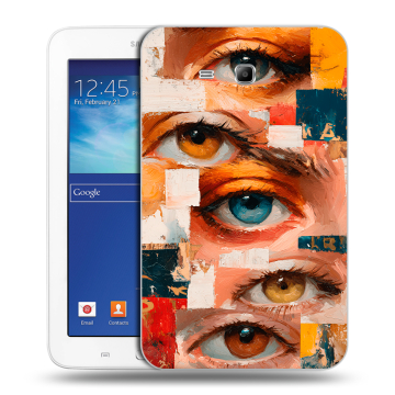 Силиконовый чехол на Samsung Galaxy Tab 3 Lite с принтом Модный принт Силиконовый чехол на Samsung Galaxy Tab 3 Lite с принтом Модный принт
