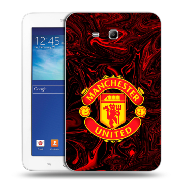 Силиконовый чехол на Samsung Galaxy Tab 3 Lite с принтом Manchester United