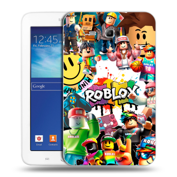 Силиконовый чехол на Samsung Galaxy Tab 3 Lite с принтом Roblox Роблокс Силиконовый чехол на Samsung Galaxy Tab 3 Lite с принтом Roblox Роблокс