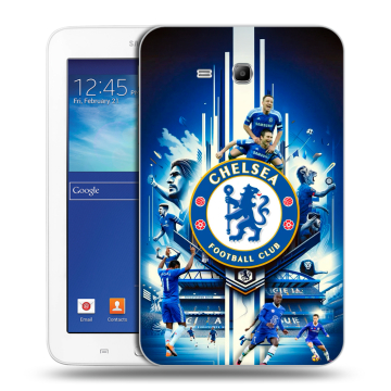 Силиконовый чехол на Samsung Galaxy Tab 3 Lite с принтом Chelsea Челси
