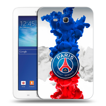 Силиконовый чехол на Samsung Galaxy Tab 3 Lite с принтом PSG ПСЖ