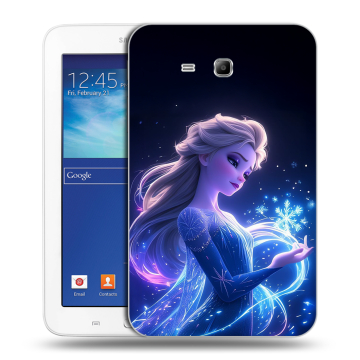 Силиконовый чехол на Samsung Galaxy Tab 3 Lite с принтом Холодное сердце Frozen Силиконовый чехол на Samsung Galaxy Tab 3 Lite с принтом Холодное сердце Frozen