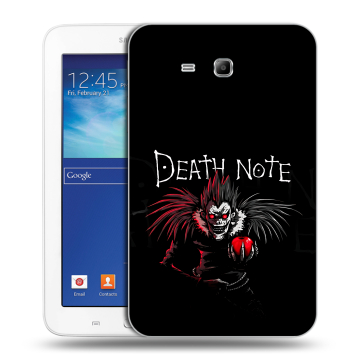 Силиконовый чехол на Samsung Galaxy Tab 3 Lite с принтом Death note Тетрадь смерти Силиконовый чехол на Samsung Galaxy Tab 3 Lite с принтом Death note Тетрадь смерти