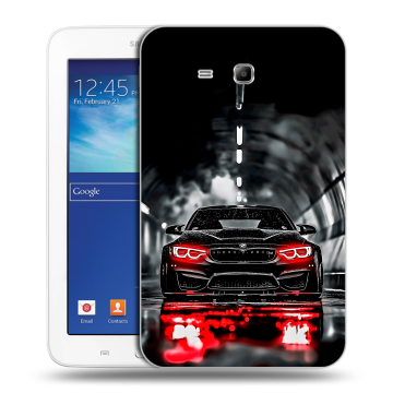 Силиконовый чехол на Samsung Galaxy Tab 3 Lite с принтом BMW БМВ Силиконовый чехол на Samsung Galaxy Tab 3 Lite с принтом BMW БМВ