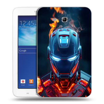 Силиконовый чехол на Samsung Galaxy Tab 3 Lite с принтом IronMan Железный человек Силиконовый чехол на Samsung Galaxy Tab 3 Lite с принтом IronMan Железный человек