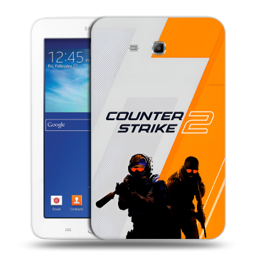 Силиконовый чехол на Samsung Galaxy Tab 3 Lite с принтом Counter Strike Силиконовый чехол на Samsung Galaxy Tab 3 Lite с принтом Counter Strike