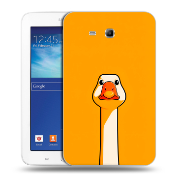 Силиконовый чехол на Samsung Galaxy Tab 3 Lite с принтом Смешная утка