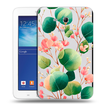 Силиконовый чехол на Samsung Galaxy Tab 3 Lite с принтом женский