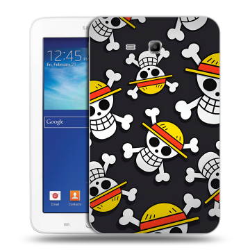Силиконовый чехол на Samsung Galaxy Tab 3 Lite с принтом One Piece Ван Пис
