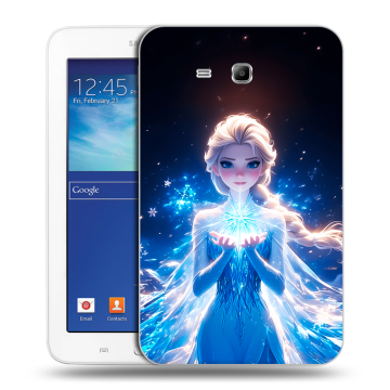 Силиконовый чехол на Samsung Galaxy Tab 3 Lite с принтом Холодное сердце Frozen Силиконовый чехол на Samsung Galaxy Tab 3 Lite с принтом Холодное сердце Frozen