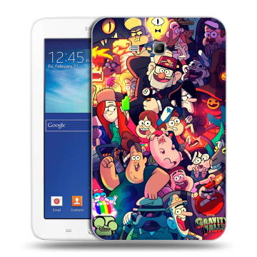 Силиконовый чехол на Samsung Galaxy Tab 3 Lite с принтом Gravity Falls Гравити Фолз Силиконовый чехол на Samsung Galaxy Tab 3 Lite с принтом Gravity Falls Гравити Фолз