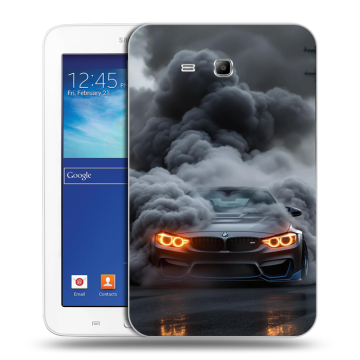 Силиконовый чехол на Samsung Galaxy Tab 3 Lite с принтом BMW БМВ Силиконовый чехол на Samsung Galaxy Tab 3 Lite с принтом BMW БМВ