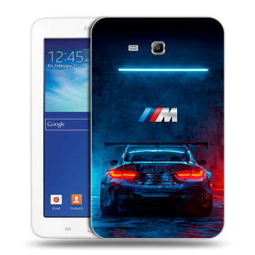 Силиконовый чехол на Samsung Galaxy Tab 3 Lite с принтом BMW БМВ Силиконовый чехол на Samsung Galaxy Tab 3 Lite с принтом BMW БМВ