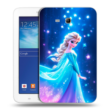 Силиконовый чехол на Samsung Galaxy Tab 3 Lite с принтом Холодное сердце Frozen Силиконовый чехол на Samsung Galaxy Tab 3 Lite с принтом Холодное сердце Frozen