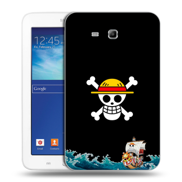 Силиконовый чехол на Samsung Galaxy Tab 3 Lite с принтом One Piece Ван Пис Силиконовый чехол на Samsung Galaxy Tab 3 Lite с принтом One Piece Ван Пис