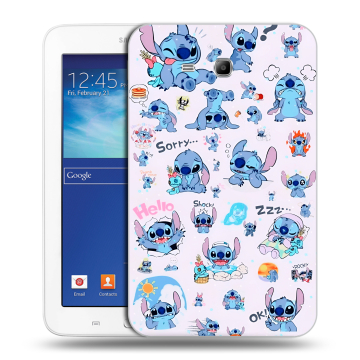 Силиконовый чехол на Samsung Galaxy Tab 3 Lite с принтом Лило и Стич