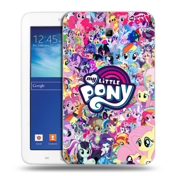 Силиконовый чехол на Samsung Galaxy Tab 3 Lite с принтом My little pony Дружба чудо Силиконовый чехол на Samsung Galaxy Tab 3 Lite с принтом My little pony Дружба чудо