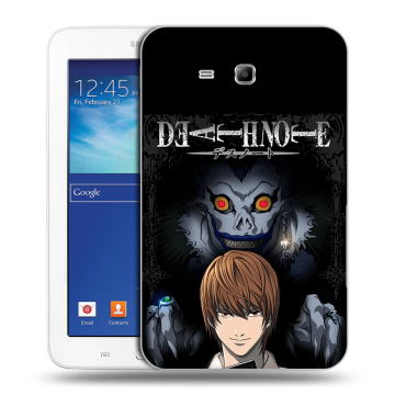 Силиконовый чехол на Samsung Galaxy Tab 3 Lite с принтом Death note Тетрадь смерти