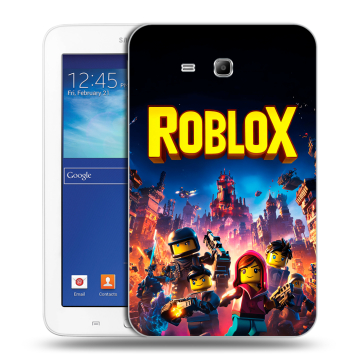 Силиконовый чехол на Samsung Galaxy Tab 3 Lite с принтом Roblox Роблокс Силиконовый чехол на Samsung Galaxy Tab 3 Lite с принтом Roblox Роблокс