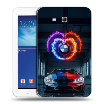 Силиконовый чехол на Samsung Galaxy Tab 3 Lite с принтом BMW БМВ Силиконовый чехол на Samsung Galaxy Tab 3 Lite с принтом BMW БМВ