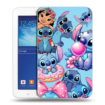 Силиконовый чехол на Samsung Galaxy Tab 3 Lite с принтом Лило и Стич