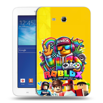 Силиконовый чехол на Samsung Galaxy Tab 3 Lite с принтом Roblox Роблокс Силиконовый чехол на Samsung Galaxy Tab 3 Lite с принтом Roblox Роблокс