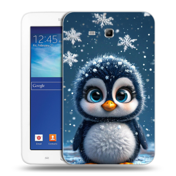 Силиконовый чехол на Samsung Galaxy Tab 3 Lite с принтом Новый год