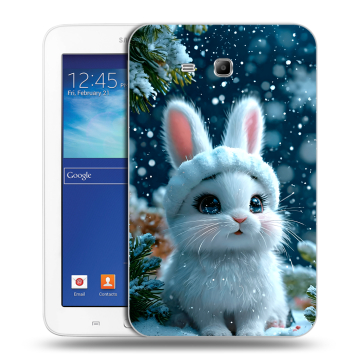 Силиконовый чехол на Samsung Galaxy Tab 3 Lite с принтом Новый год