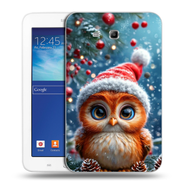 Силиконовый чехол на Samsung Galaxy Tab 3 Lite с принтом Новый год Силиконовый чехол на Samsung Galaxy Tab 3 Lite с принтом Новый год
