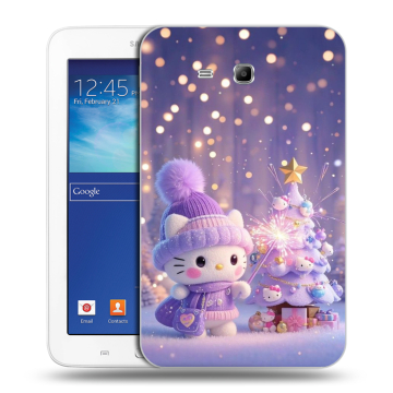 Силиконовый чехол на Samsung Galaxy Tab 3 Lite с принтом Новый год Силиконовый чехол на Samsung Galaxy Tab 3 Lite с принтом Новый год