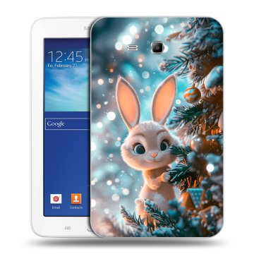 Силиконовый чехол на Samsung Galaxy Tab 3 Lite с принтом Новый год Силиконовый чехол на Samsung Galaxy Tab 3 Lite с принтом Новый год