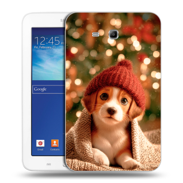 Силиконовый чехол на Samsung Galaxy Tab 3 Lite с принтом Новый год Силиконовый чехол на Samsung Galaxy Tab 3 Lite с принтом Новый год