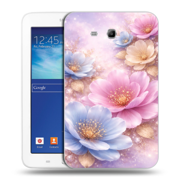 Силиконовый чехол на Samsung Galaxy Tab 3 Lite с принтом женский Силиконовый чехол на Samsung Galaxy Tab 3 Lite с принтом женский