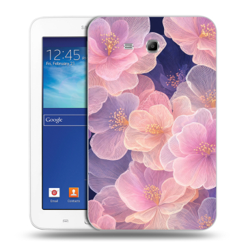 Силиконовый чехол на Samsung Galaxy Tab 3 Lite с принтом женский