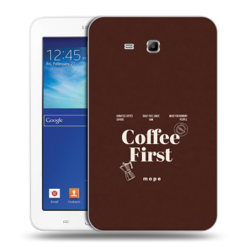 Силиконовый чехол на Samsung Galaxy Tab 3 Lite с принтом женский Силиконовый чехол на Samsung Galaxy Tab 3 Lite с принтом женский