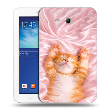 Силиконовый чехол на Samsung Galaxy Tab 3 Lite с принтом женский Силиконовый чехол на Samsung Galaxy Tab 3 Lite с принтом женский