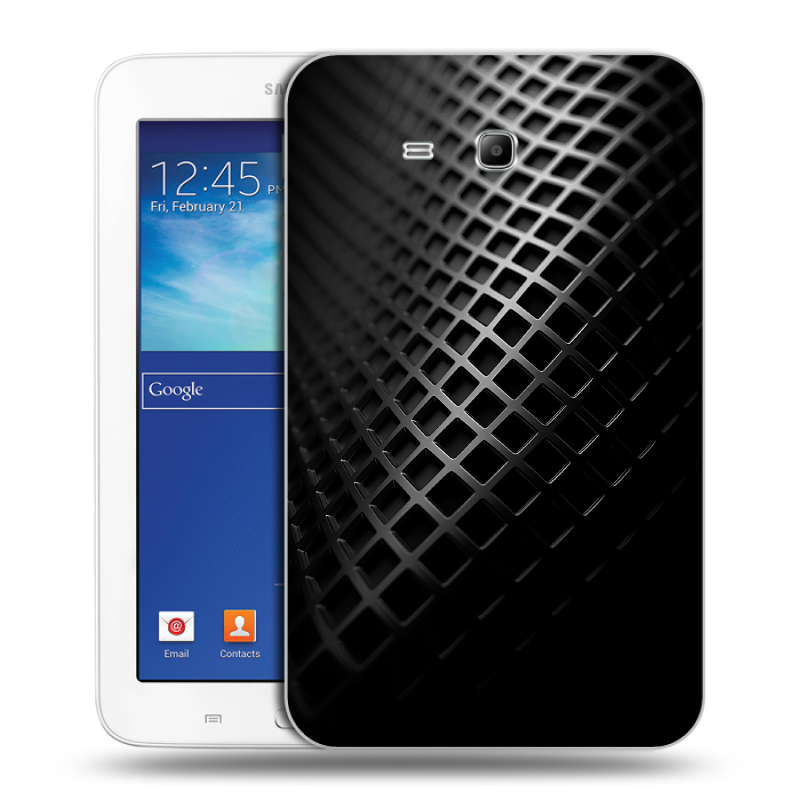 Силиконовый чехол на Samsung Galaxy Tab 3 Lite с принтом Текстура металла Силиконовый чехол на Samsung Galaxy Tab 3 Lite с принтом Текстура металла