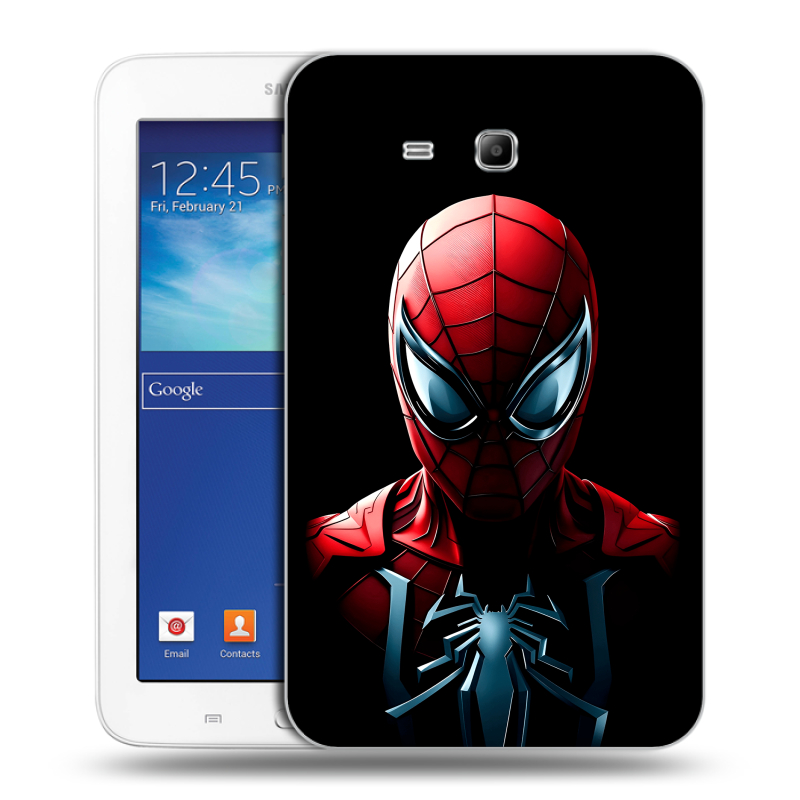 Силиконовый чехол на Samsung Galaxy Tab 3 Lite с принтом Spiderman Человек паук Силиконовый чехол на Samsung Galaxy Tab 3 Lite с принтом Spiderman Человек паук