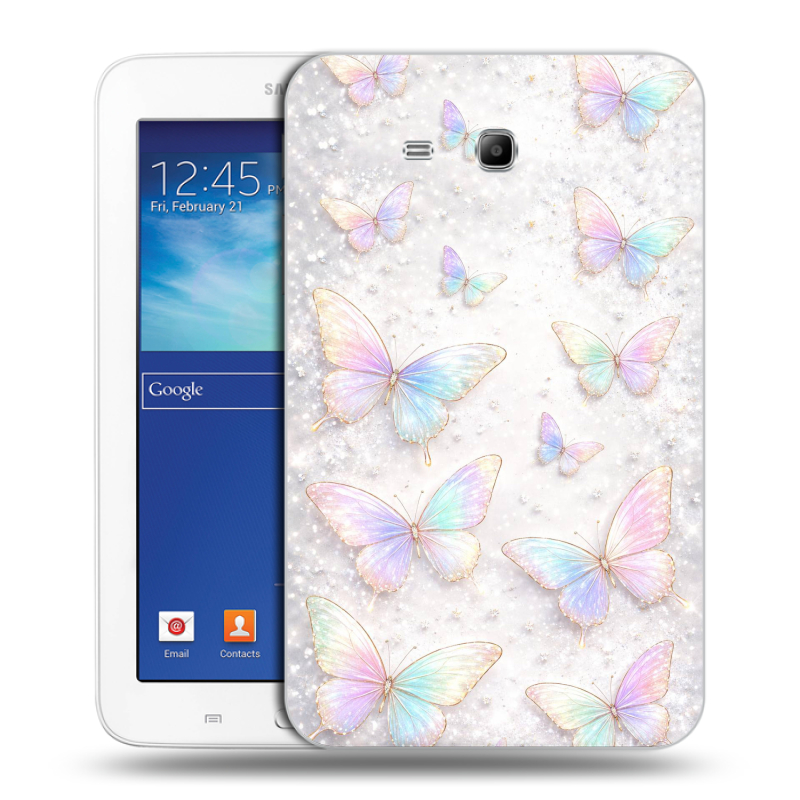 Силиконовый чехол на Samsung Galaxy Tab 3 Lite с принтом женский Силиконовый чехол на Samsung Galaxy Tab 3 Lite с принтом женский