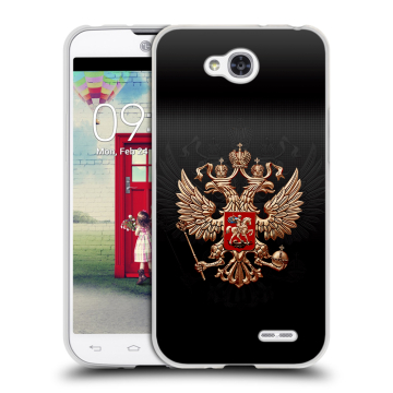 Пластиковый чехол на LG L90 с принтом Герб России Пластиковый чехол на LG L90 с принтом Герб России
