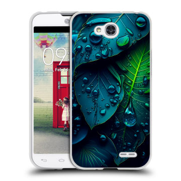 Пластиковый чехол на LG L90 с принтом Листья Пластиковый чехол на LG L90 с принтом Листья