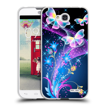 Пластиковый чехол на LG L90 с принтом Бабочки
