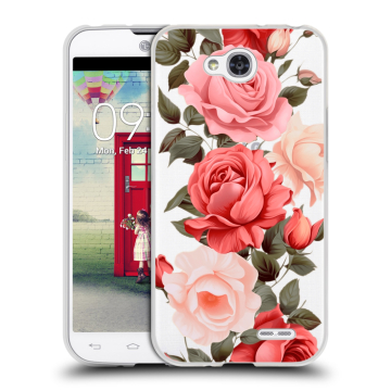 Пластиковый чехол на LG L90 с принтом Розы